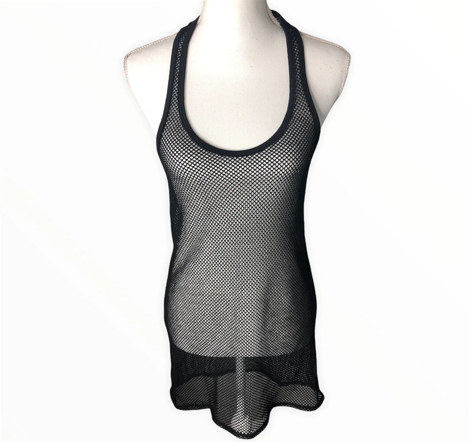 Sheer Mesh Coverup Dress - Image 3