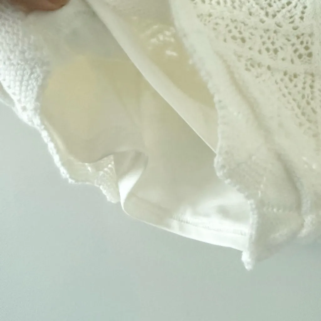 a new day Crochet Shorts and Vest Set in Cream Size M - Image 6