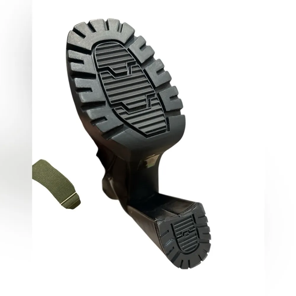 CIDER CLASSIC CHUNKY HEELED ANKLE BLACK BOOTS SIZE 9.5 - Image 9