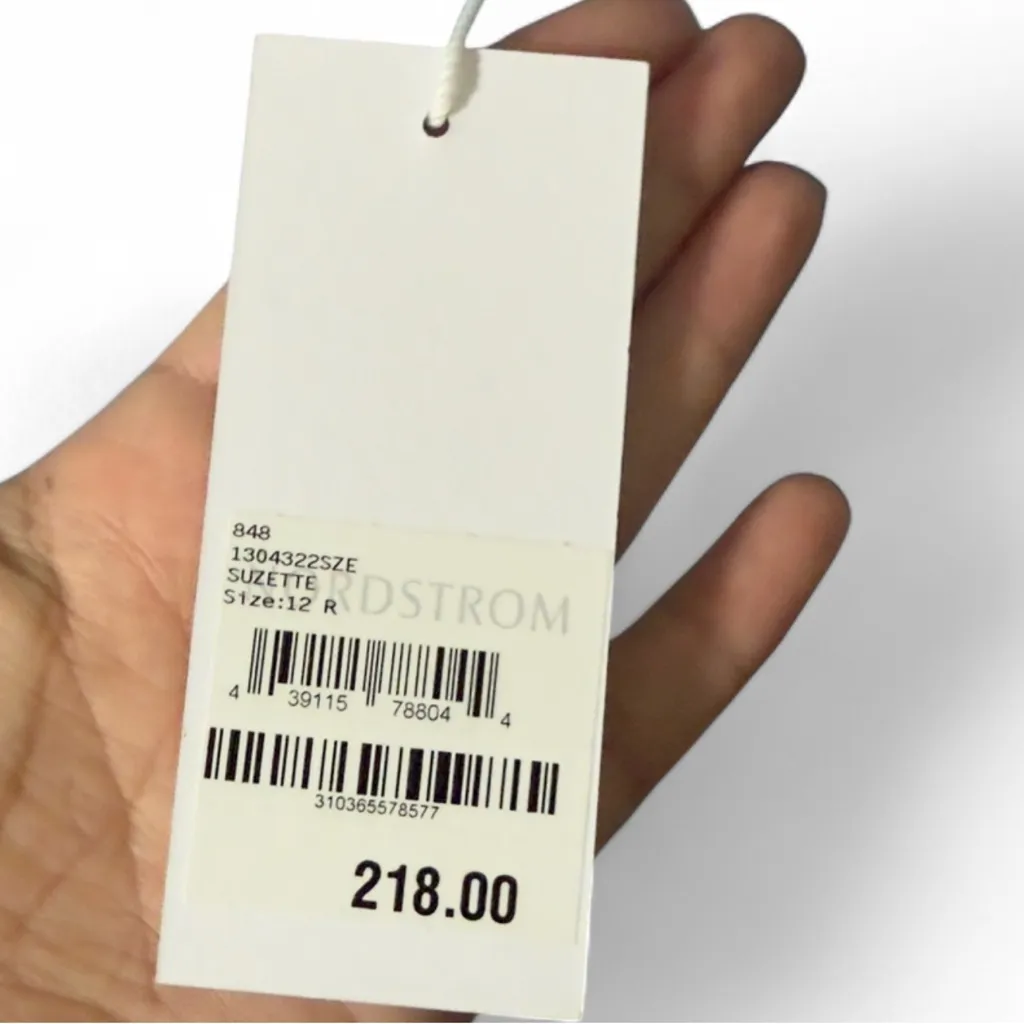 Reformation Suzette Blue Floral Smocked Puff Sleeve Mini Dress Size 12 NWT - Image 6