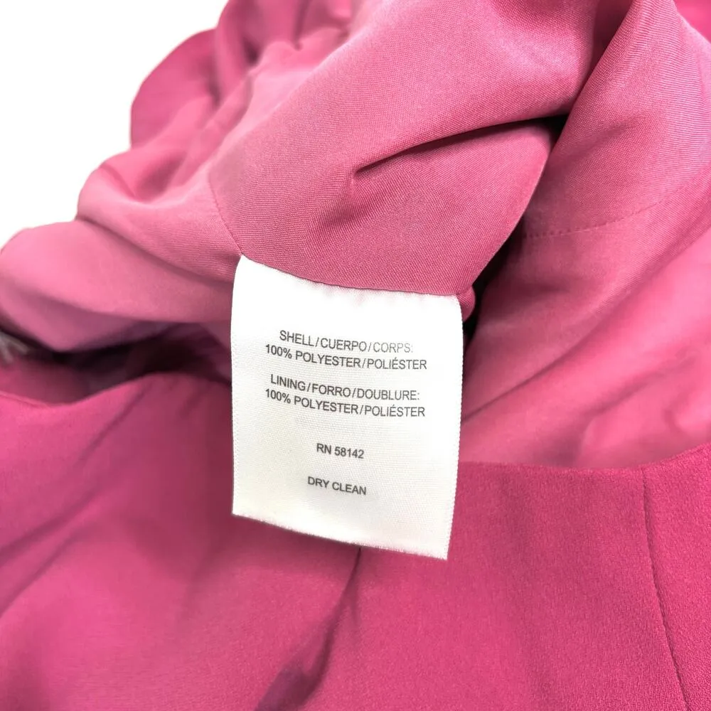 Gal Meets Glam Meredith Crepe Off Shoulder Jumpsuit Magenta Pink 6 - Image 10