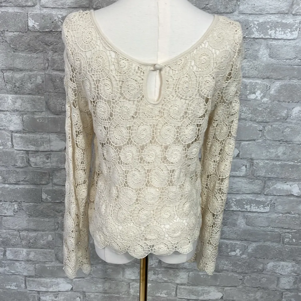 Willow & Clay Cream Lace Blouse - Image 4