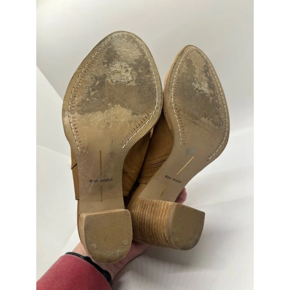 Dolce Vita Brown Heels Bootie Cut - Image 6