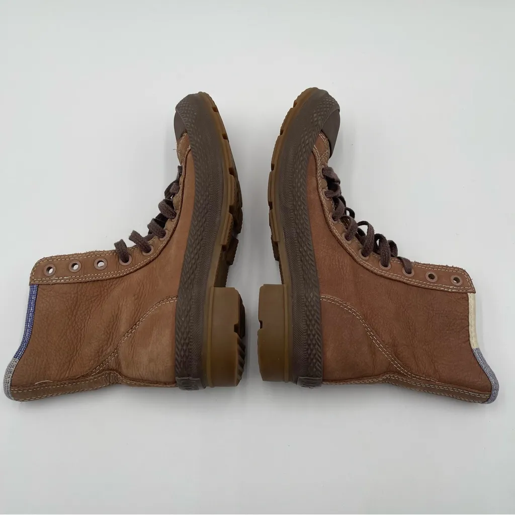 Converse Chuck Taylor All Star Outsider Leather Hi Top Sneakers Sz Women’s 7 Brown - Image 8