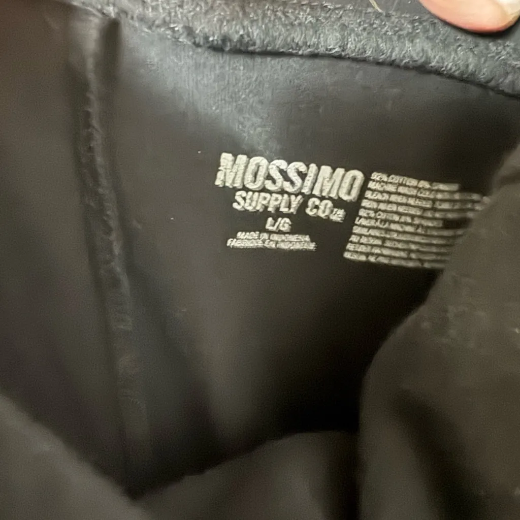 Mossimo Supply Co. Jet Black Leggings. EUC Size L - Image 2