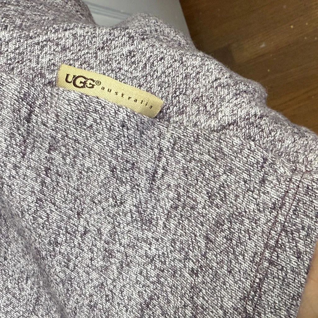 Ugg Australian Purple Open Cozy Slub Knit Draped Cardigan W2105 Sz M - Image 8