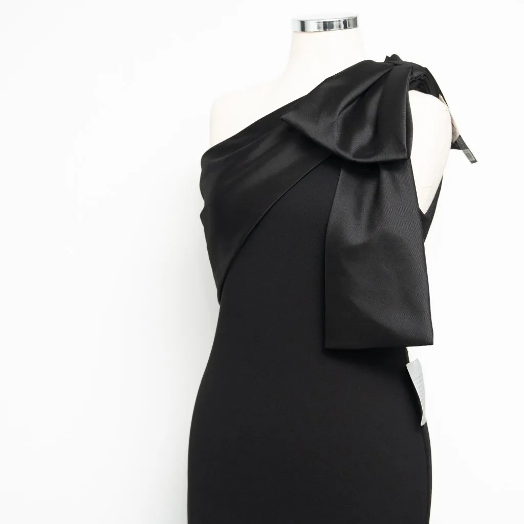 Betsy & Adam - Carmela Long Scuba Crepe Dress With Satin Bow - Image 13