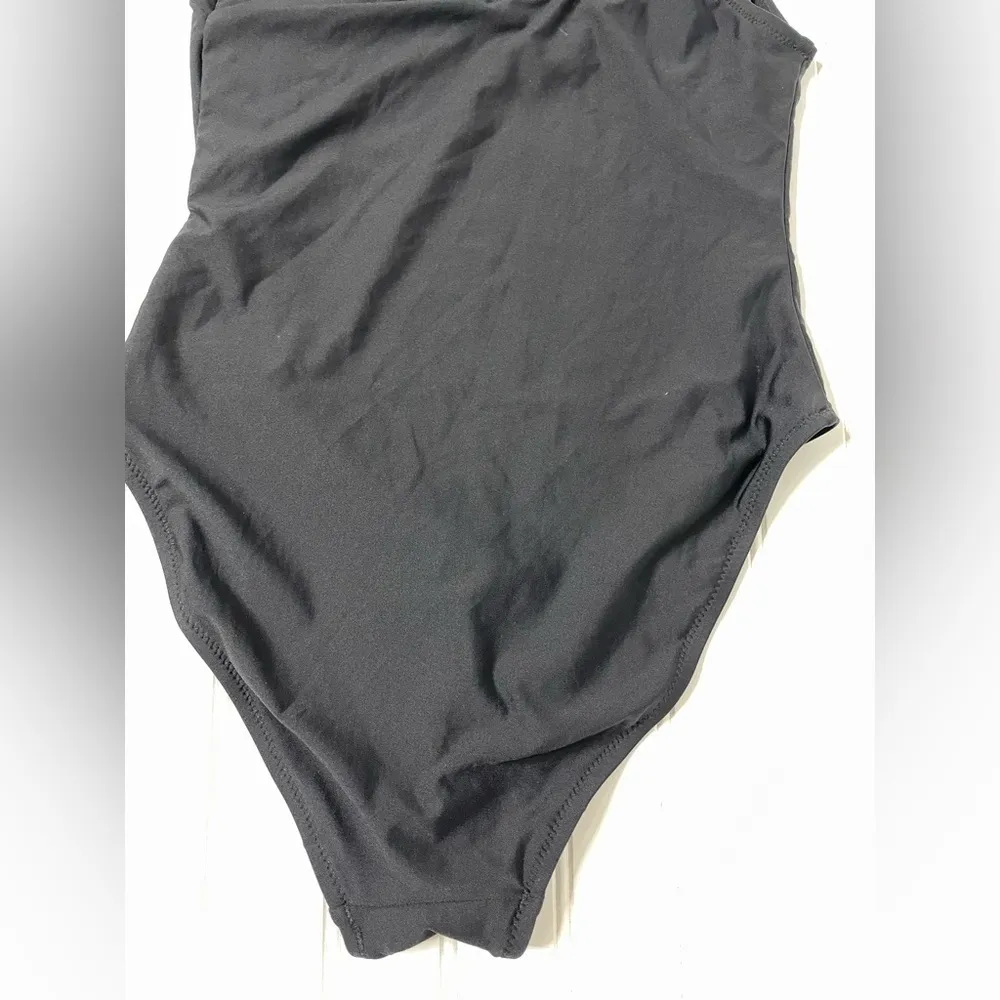 J Crew Classic Black On Shoulder Strap One-piece Swimsuit 878 - Image 5