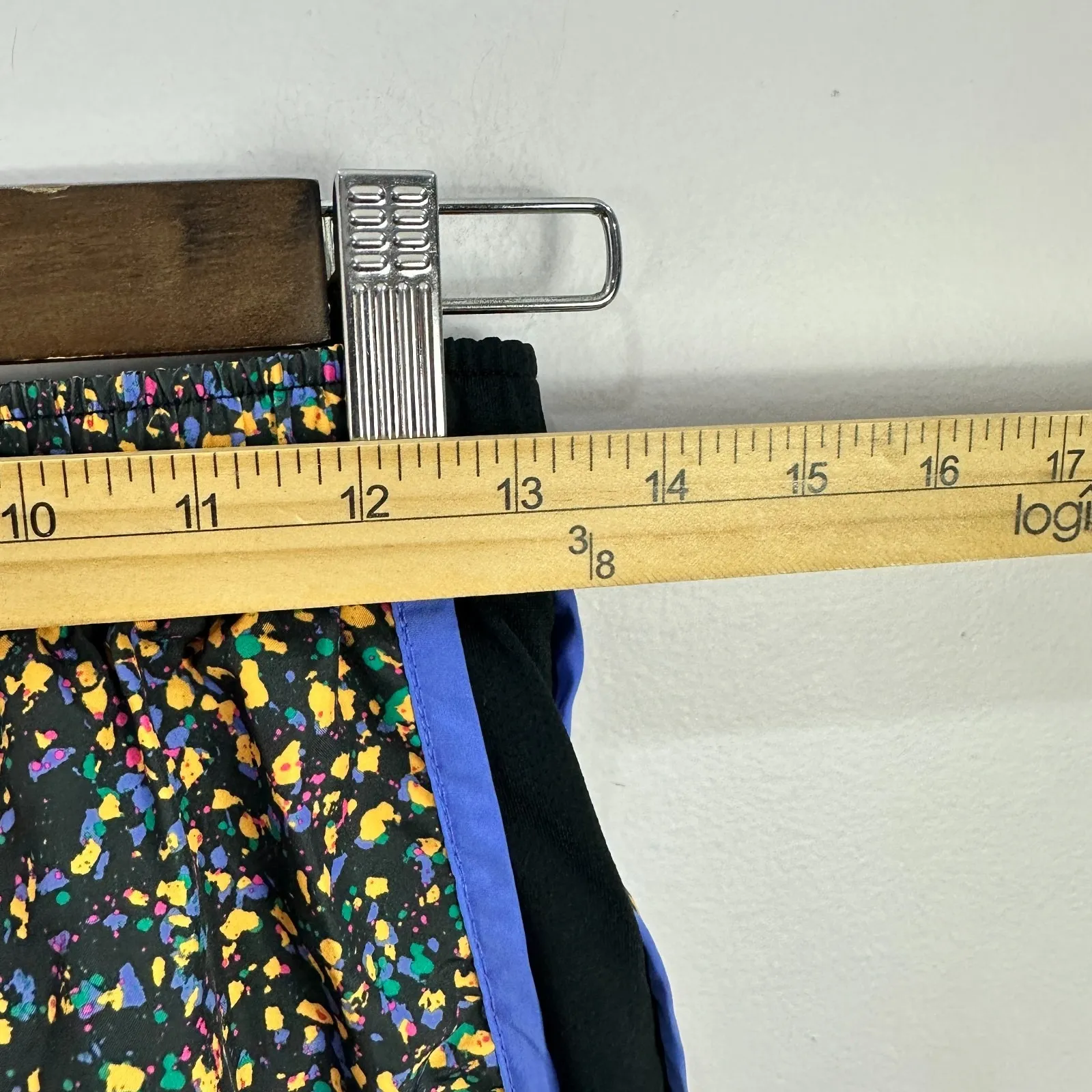 NIKE Black Speckle Tempo Icon Clash Dri-Fit Active Lined Running Shorts Size S - Image 5