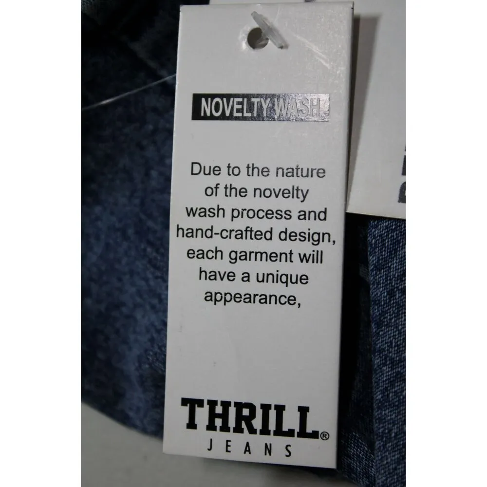 NWT Womens THRILL Jeans Denim Corset Blue Denim Silver Hardware Crop Top Size M Size M - Image 7