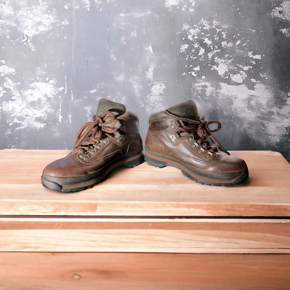 Timberland Euro Hiker 95301 Women’s Brown Leather  Waterproof boot sz: 7M - Image 2