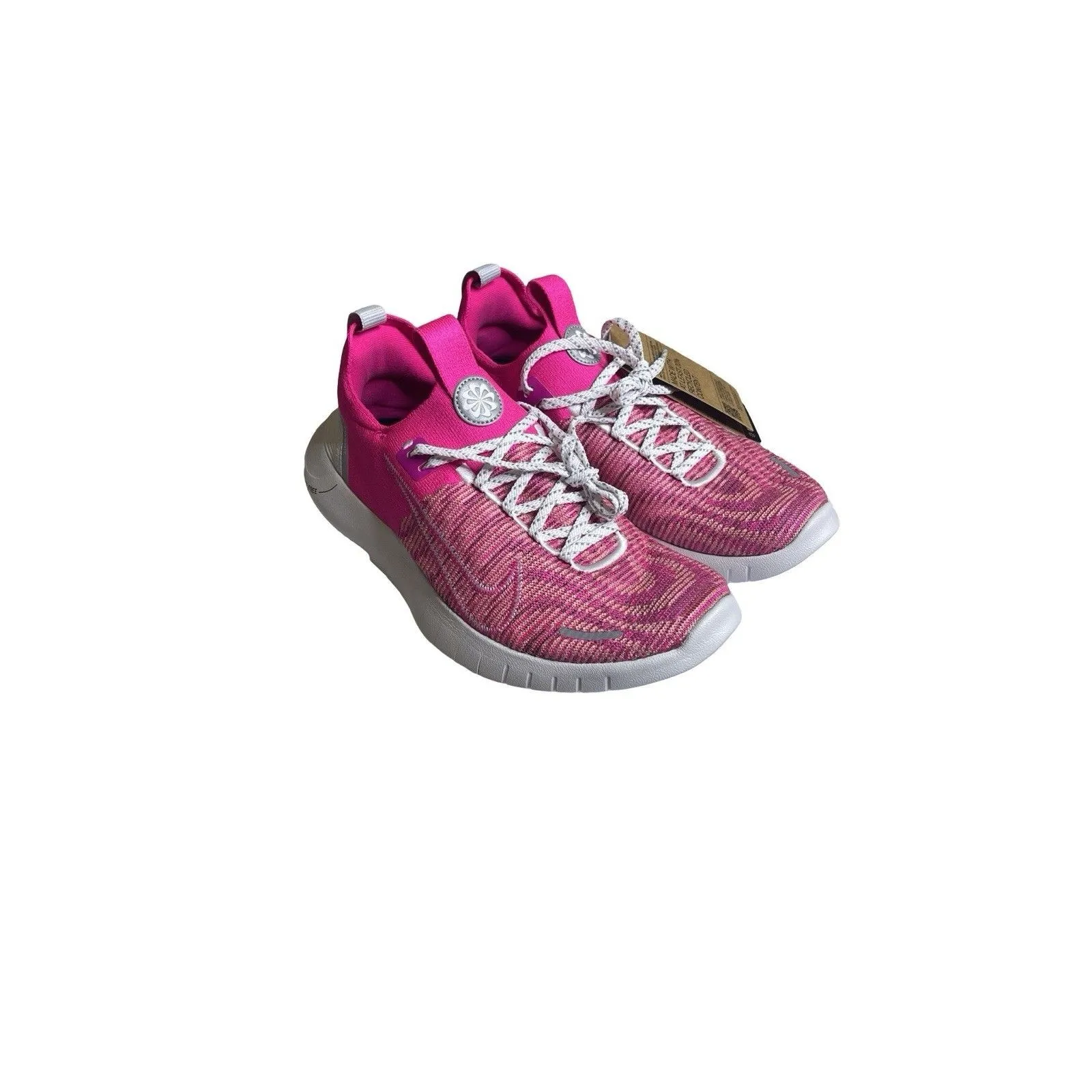 Nike by You Shoes Women Pink Size 9.5 Mesh Athletic Running Flyknit - Image 3