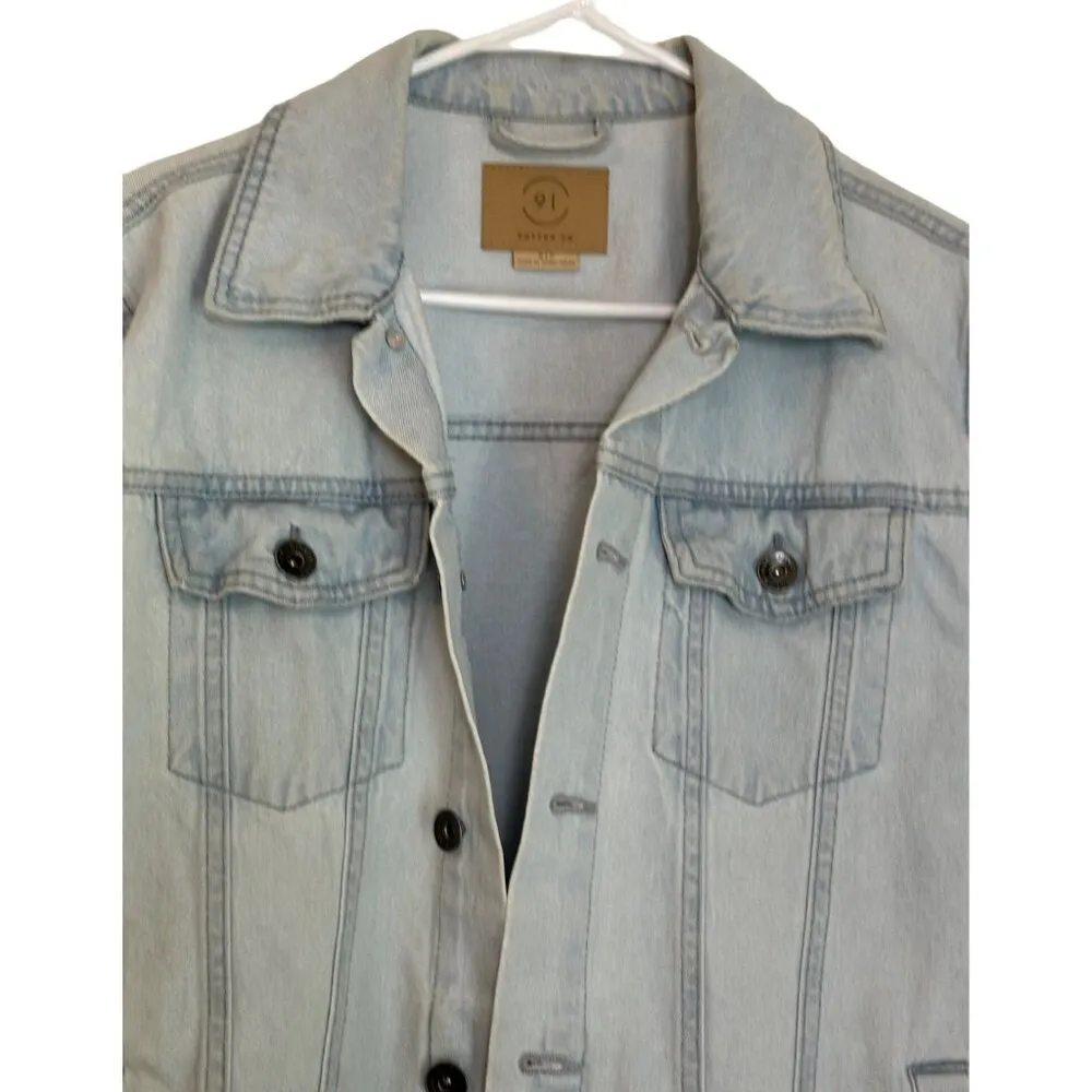 Cotton On 91 Women's Light Wash Denim Long Sleeeves Jacket Size S Sku 2973 - Image 4