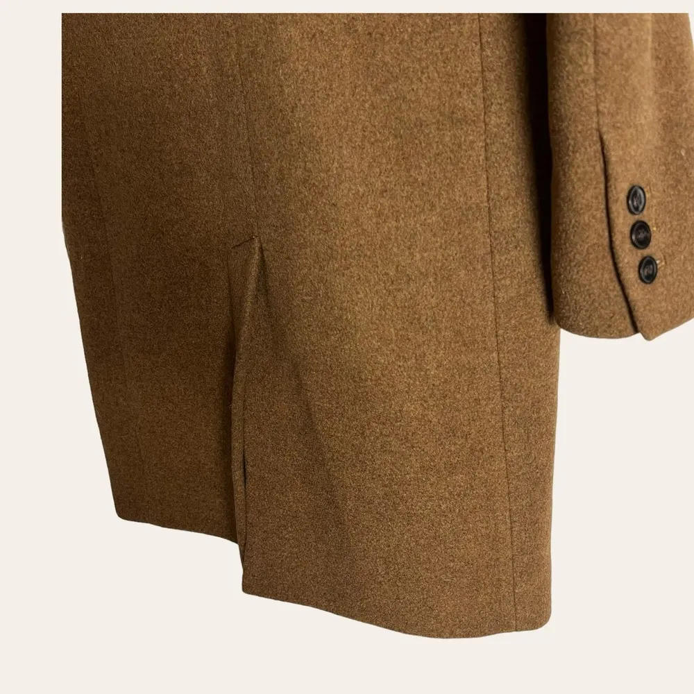 J.Crew Brown Wool Blend Single Breasted Top Coat Women's Size 0 - Image 10