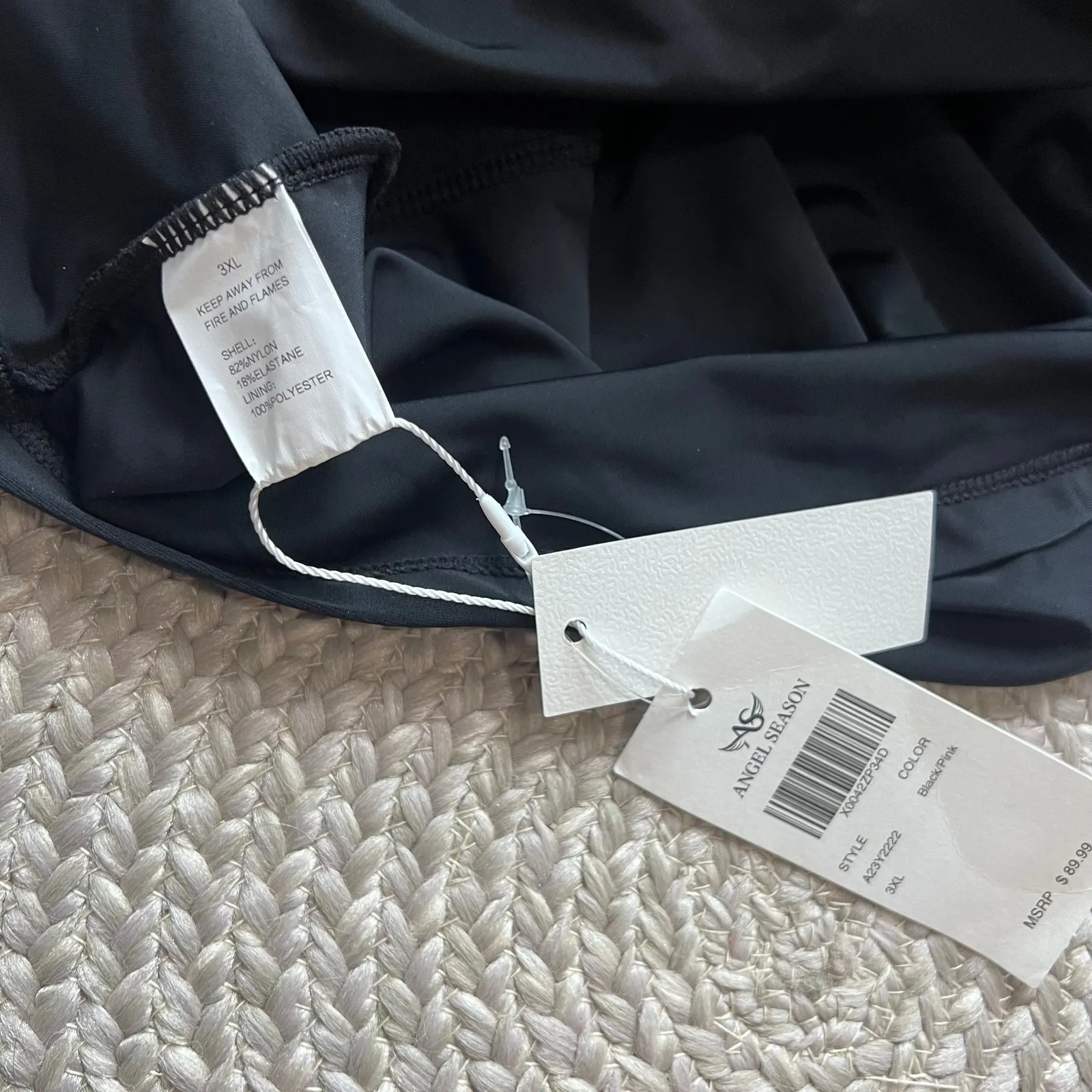 Angel Season Swim Top Womens Sz 3XL - Image 2