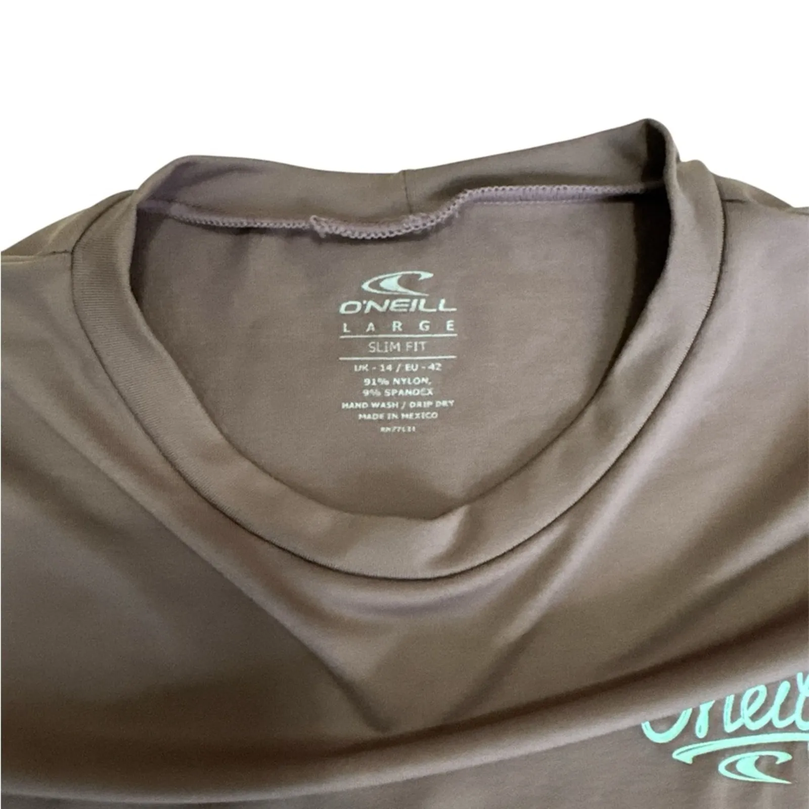 *NWT, Womens, O'Neill, Premium S/S Sun Shirt, Gray, Sz L - Image 4