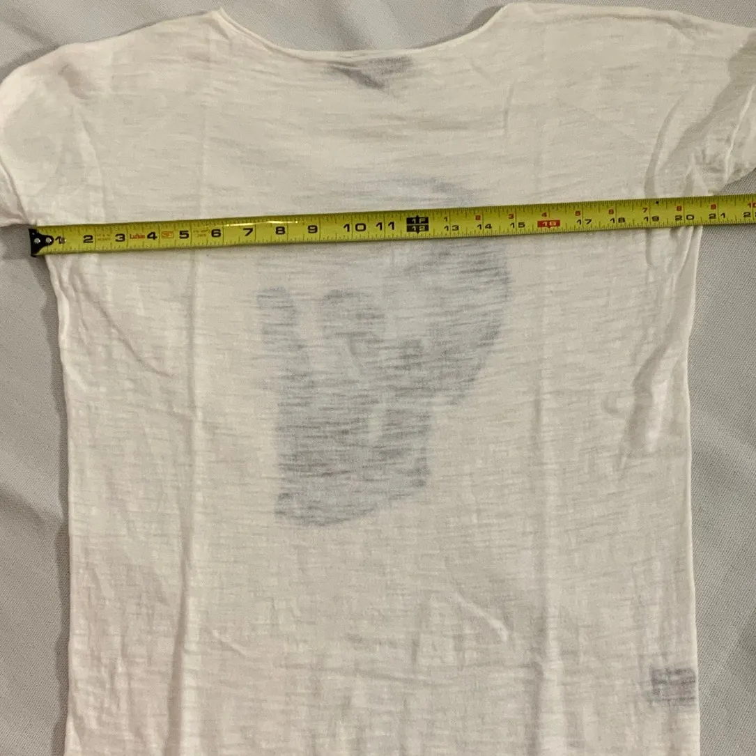 Skull Cashmere Cotton cream skull sweater size small - Image 6