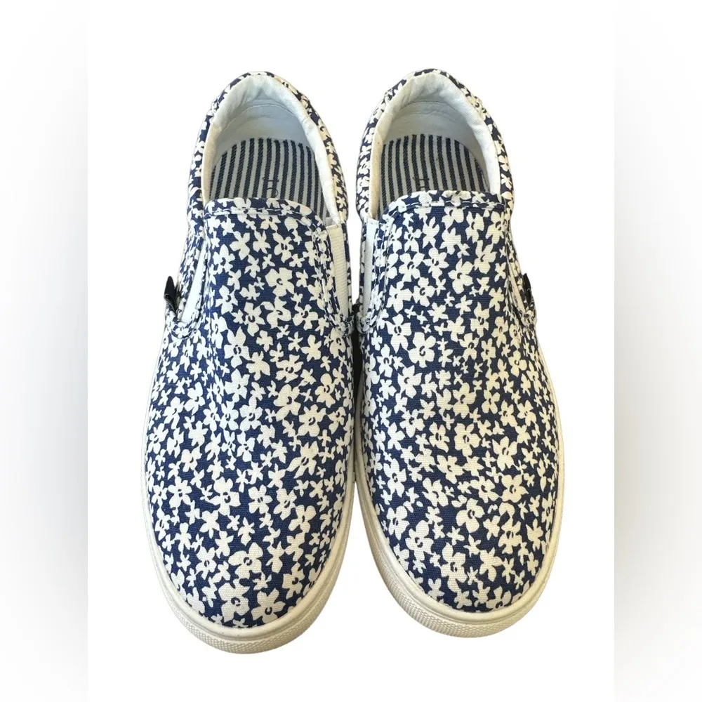 Road Trip Slip-on Sneakers Keats Floral Women’s Size 8 / White & Blue - Image 2