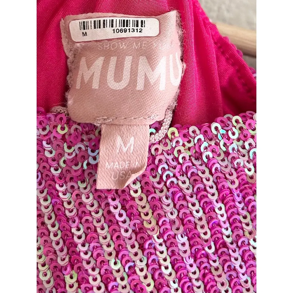 Show Me Your Mumu Trish Dress in Pink Disco Sequin M - Image 5