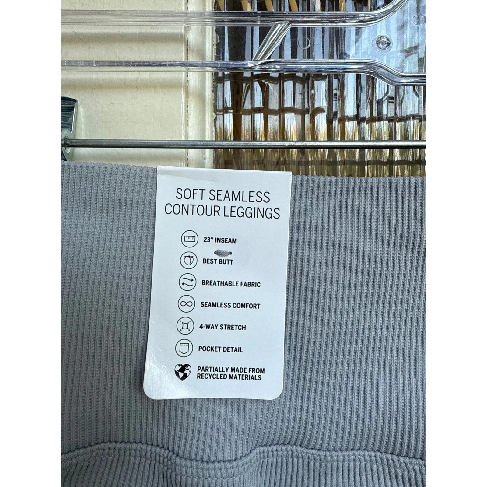 Victoria's Secret Soft Seamless Contour Leggings‎ in Gray Size Medium Short NWT - Image 6