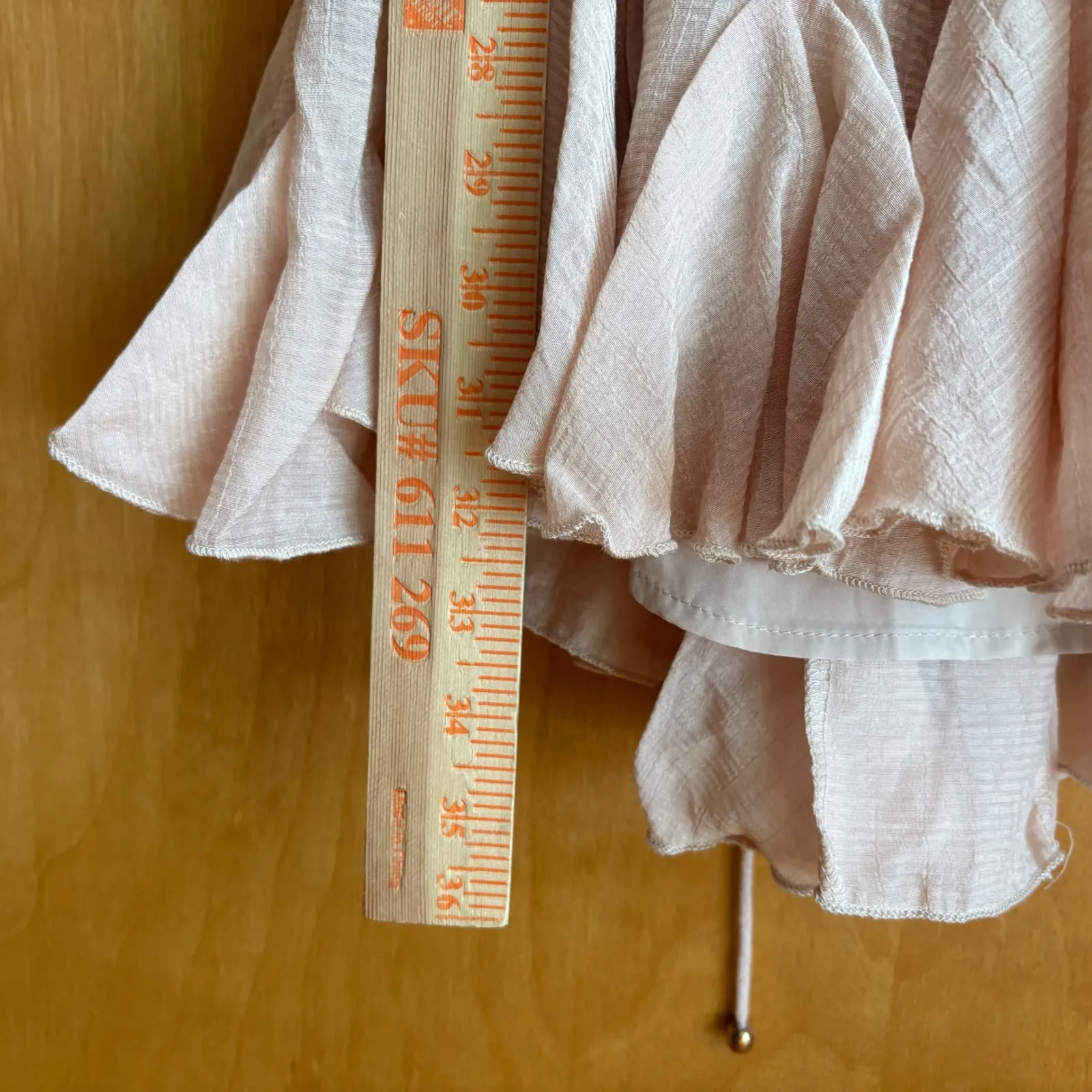 HELLO MOLLY Pink Mini Dress‎ US 6 Spaghetti Strap Ruffle Sundress Party NWT - Image 6