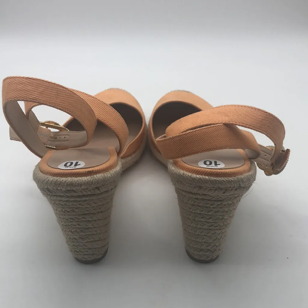 STEWART WEITZMAN Orange Women's Espadrille Sandals. Size 10 - Image 6
