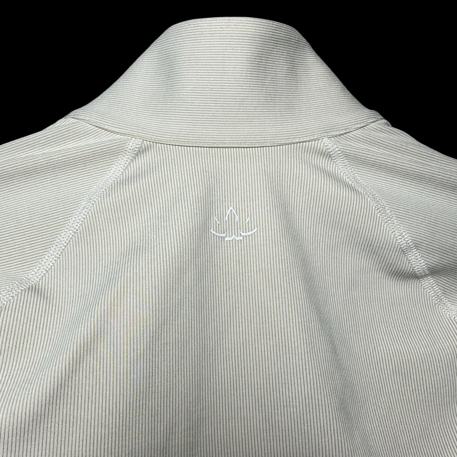 Beyond Yoga Rib Zip Pullover XS Cream Heather Long Sleeve Thumbholes Yoga Top‎ - Image 7