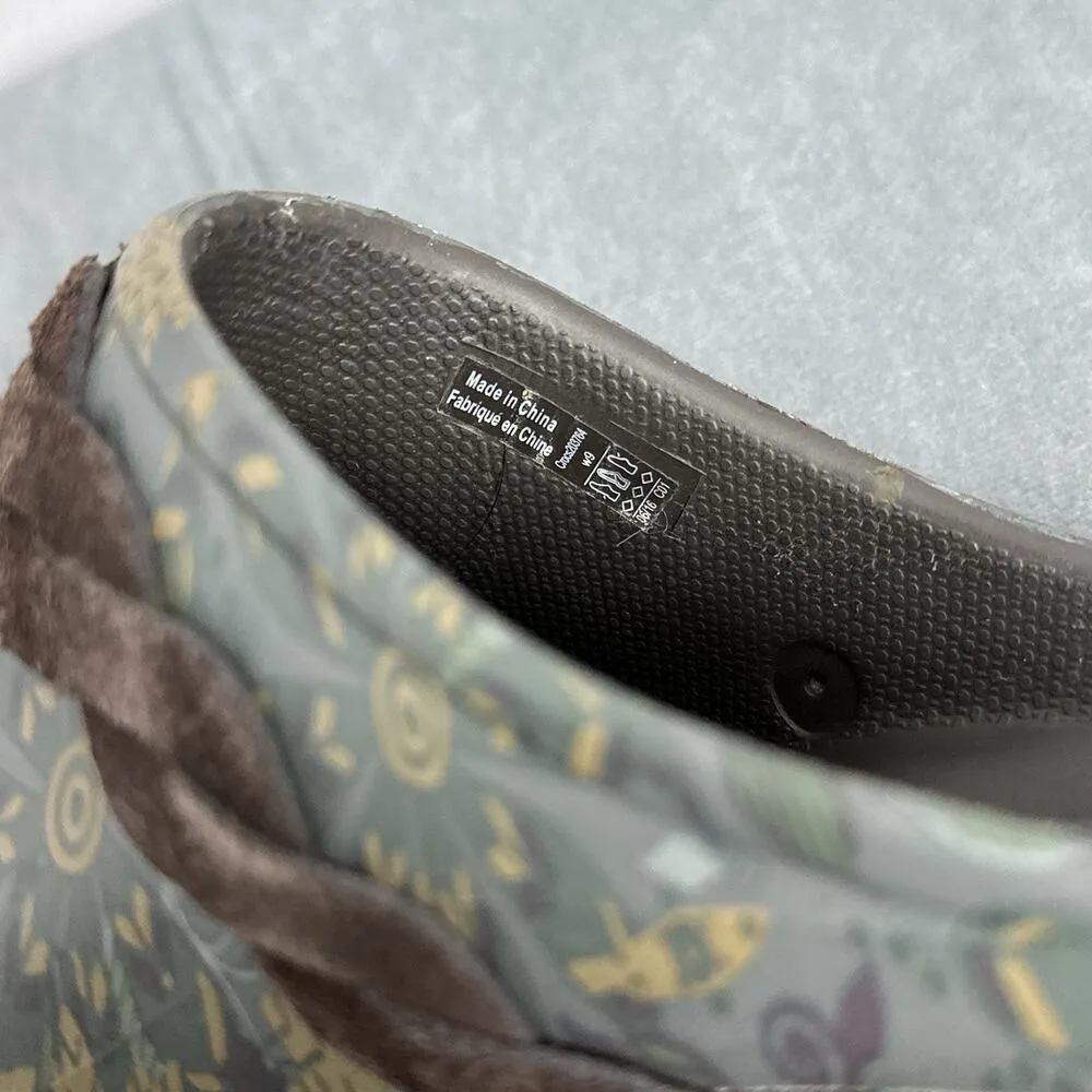 Crocs Sarah Crosslite Floral Dual Comfort Heel Clogs Mules Women's Size 9 230764 - Image 11