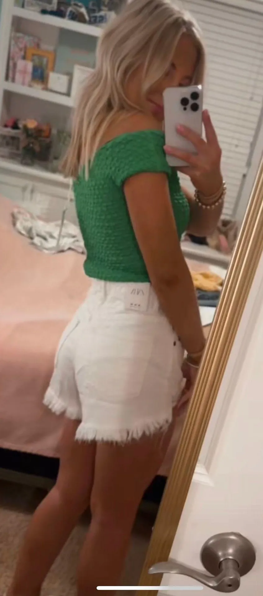 ZARA high waisted shorts - Image 3