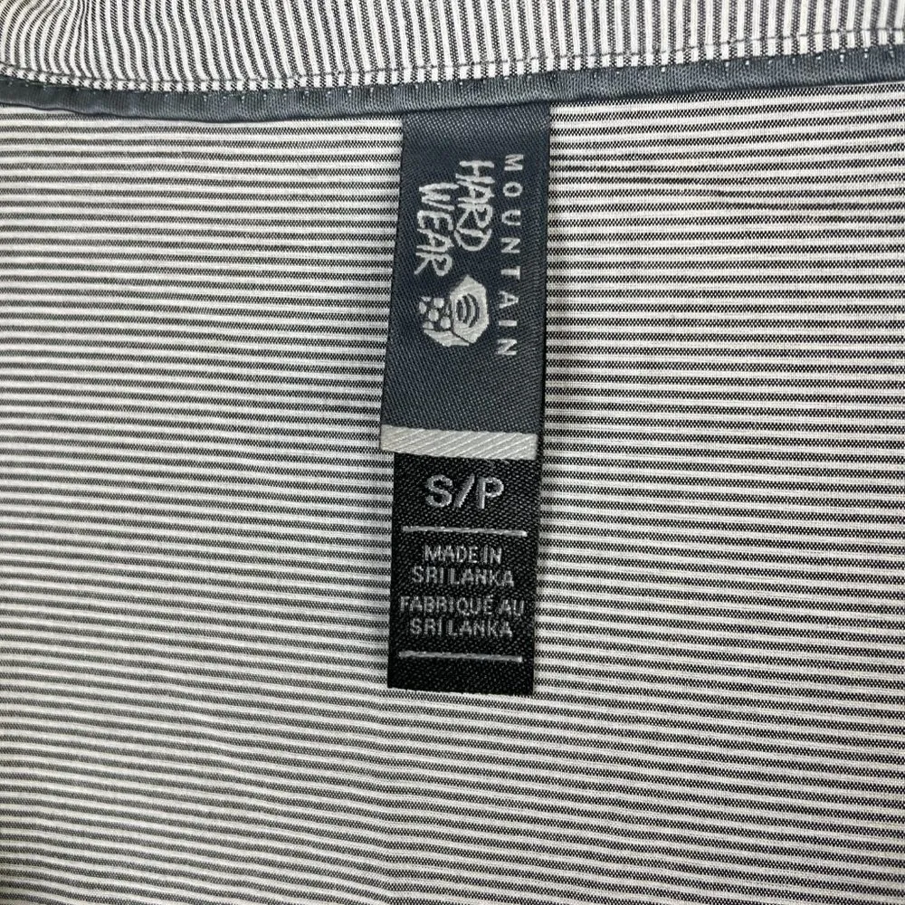 Mountain Hardware Women's Citypass Popover Shirt Pockets Cowl Neck Gray Stripe S - Image 7