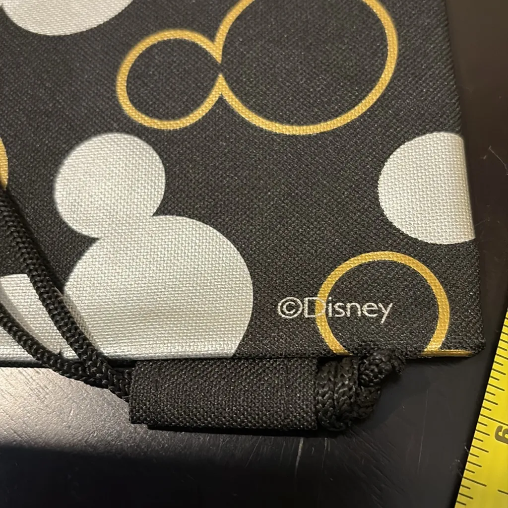 Disney Mickey Mouse Canvas Drawstring Backpack Bag NWOT - Image 5