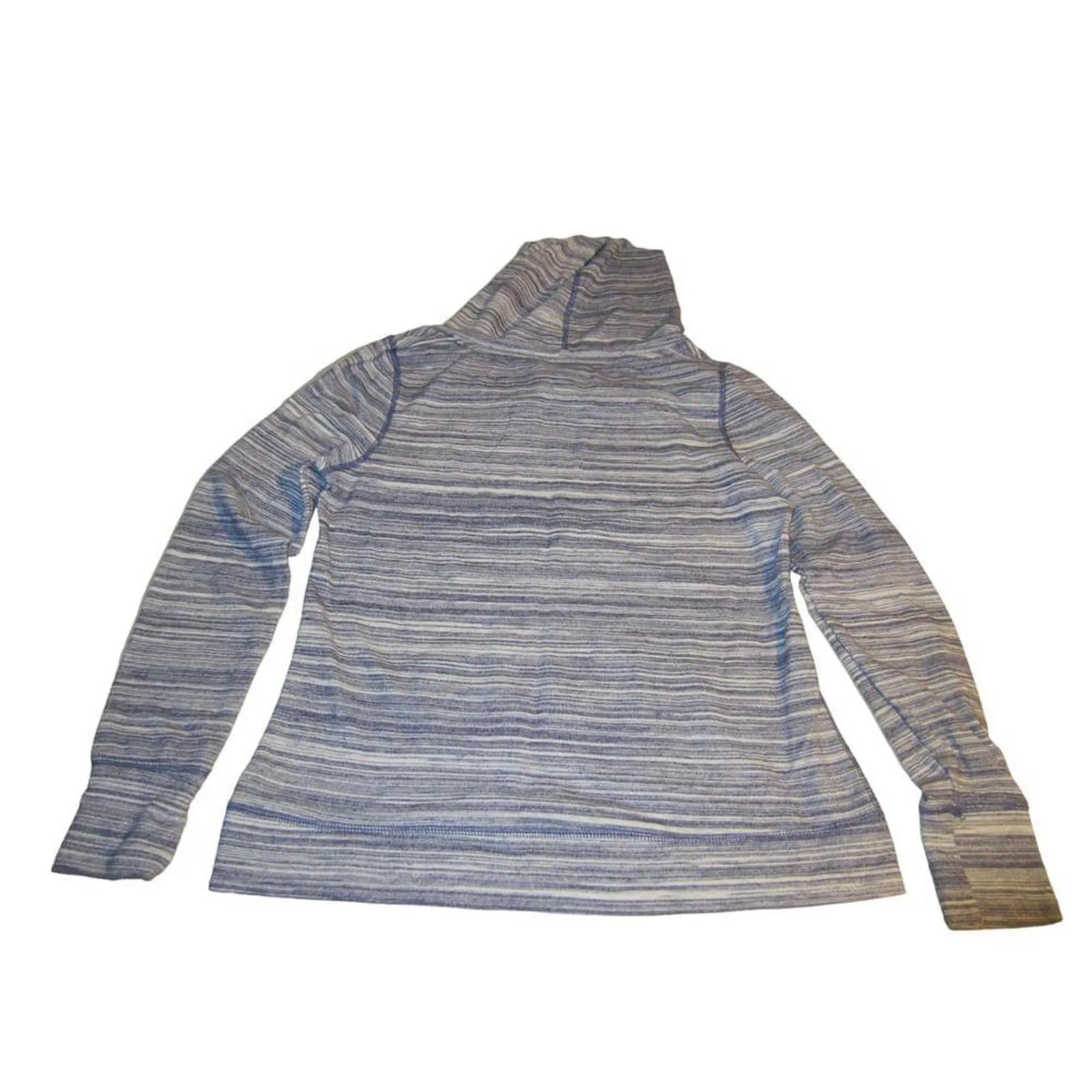 Coastal Casual Blue Striped Lightweight Hoodie Lake Tahoe California Small - Image 4