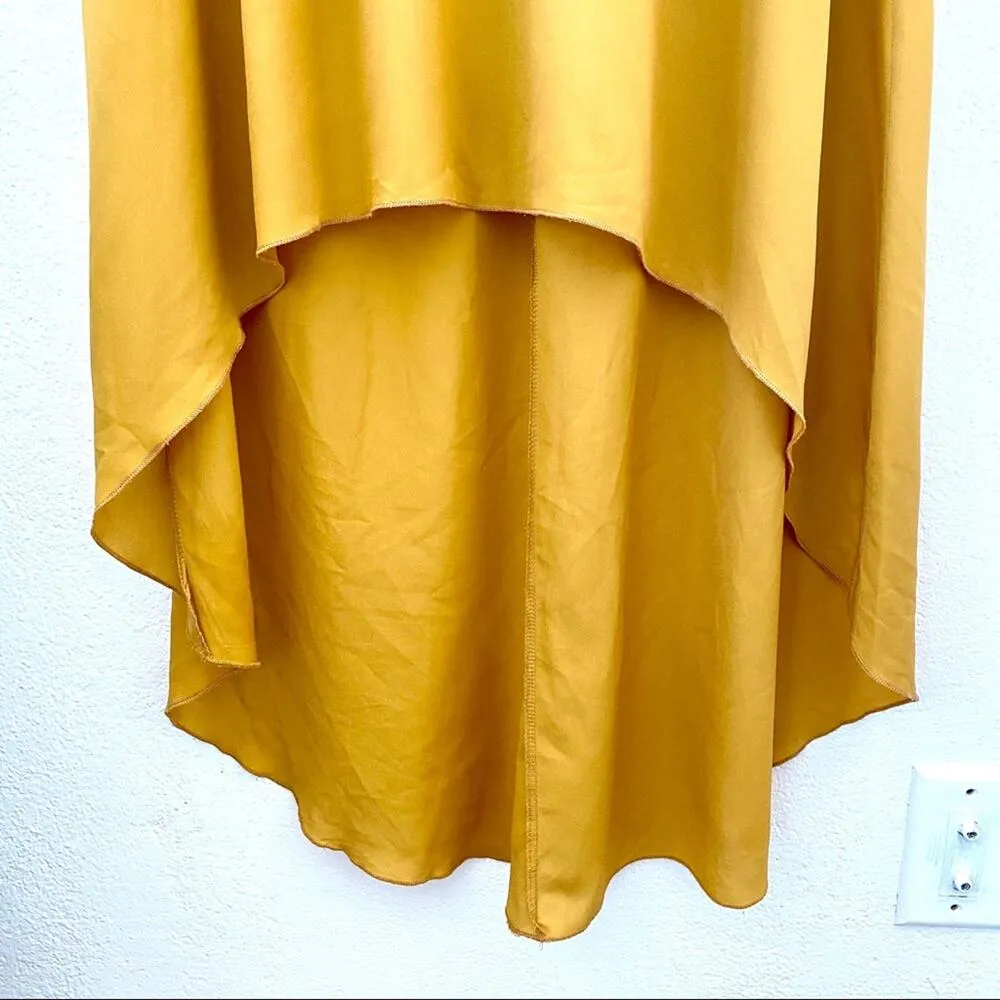 Love Republic Mustard Hi Low Unlined Skirt Size Small Yellow - Image 3