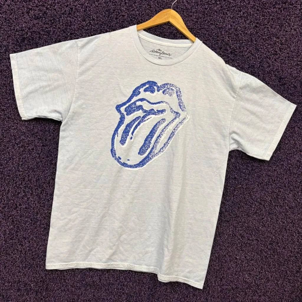 The Rolling Stones Inked Hot Lips Oversized Band T-Shirt M/L  - Image 3