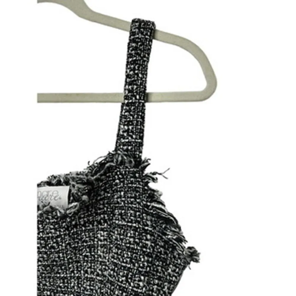 Mare Mare X Anthropologie Black & White Tweed Crop Top Women's Sz Small - Image 7