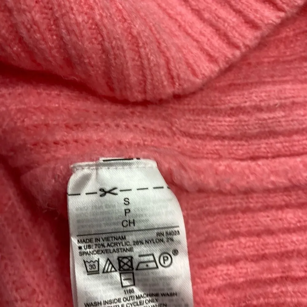 OLD NAVY, Turtleneck, Soft Slouch Women’s Sweater, Light Peony,‎ Oversized, Sz S - Image 6