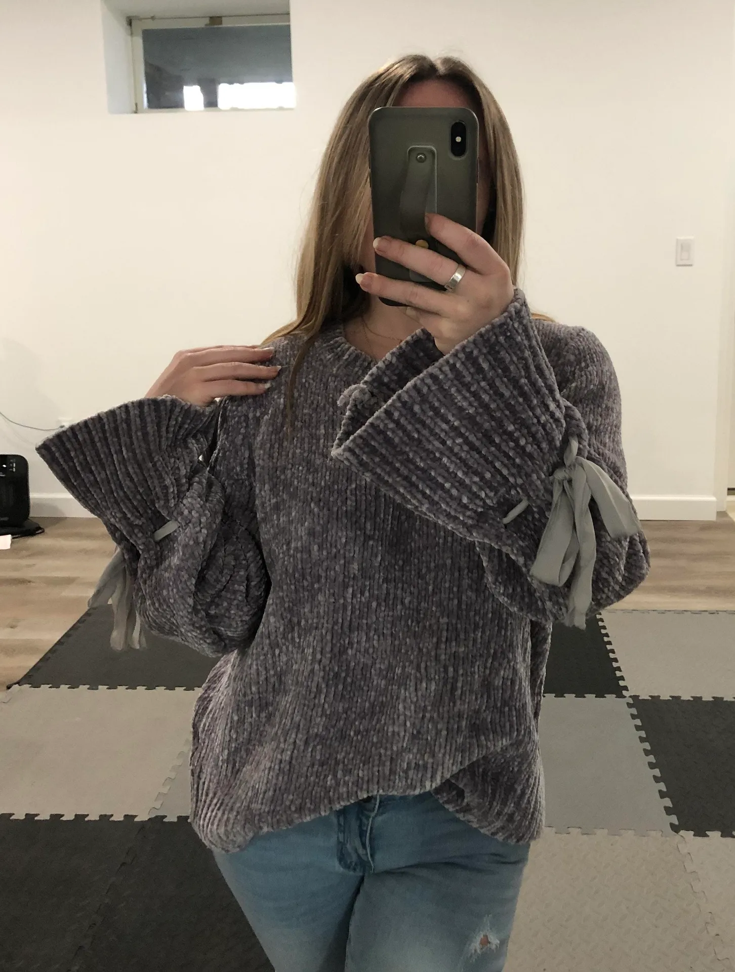 Oversized Sweater Purple Size L - Image 3