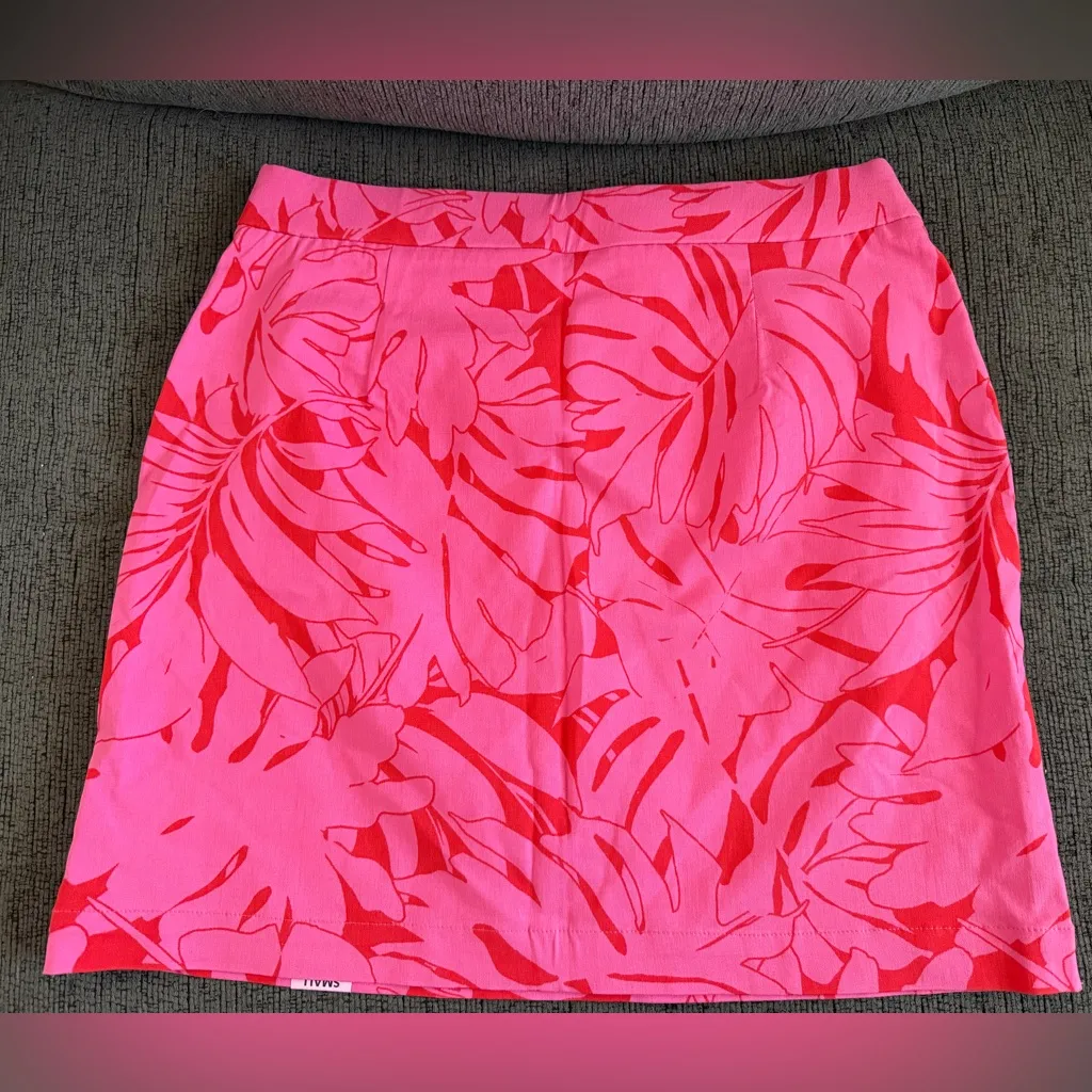 RAFAELLA Skort Women’s Size Small Floral Carmine Rose Pockets Stretch NWT - Image 5