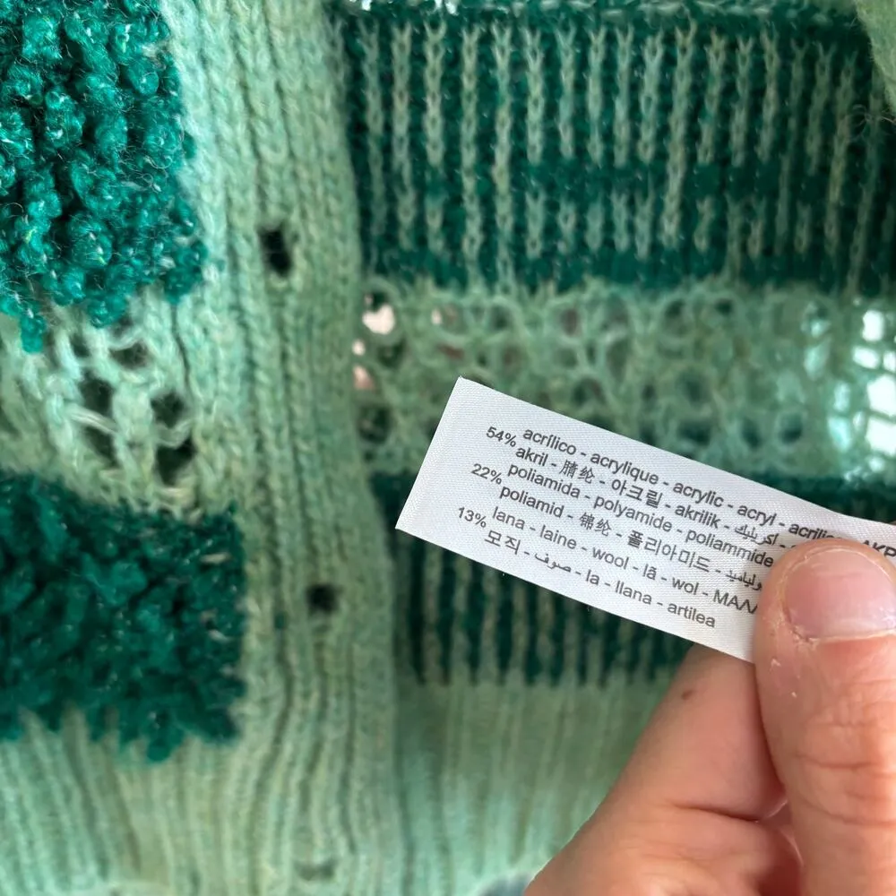 Zara Open Knit Textured Cardigan Sweater - Image 4