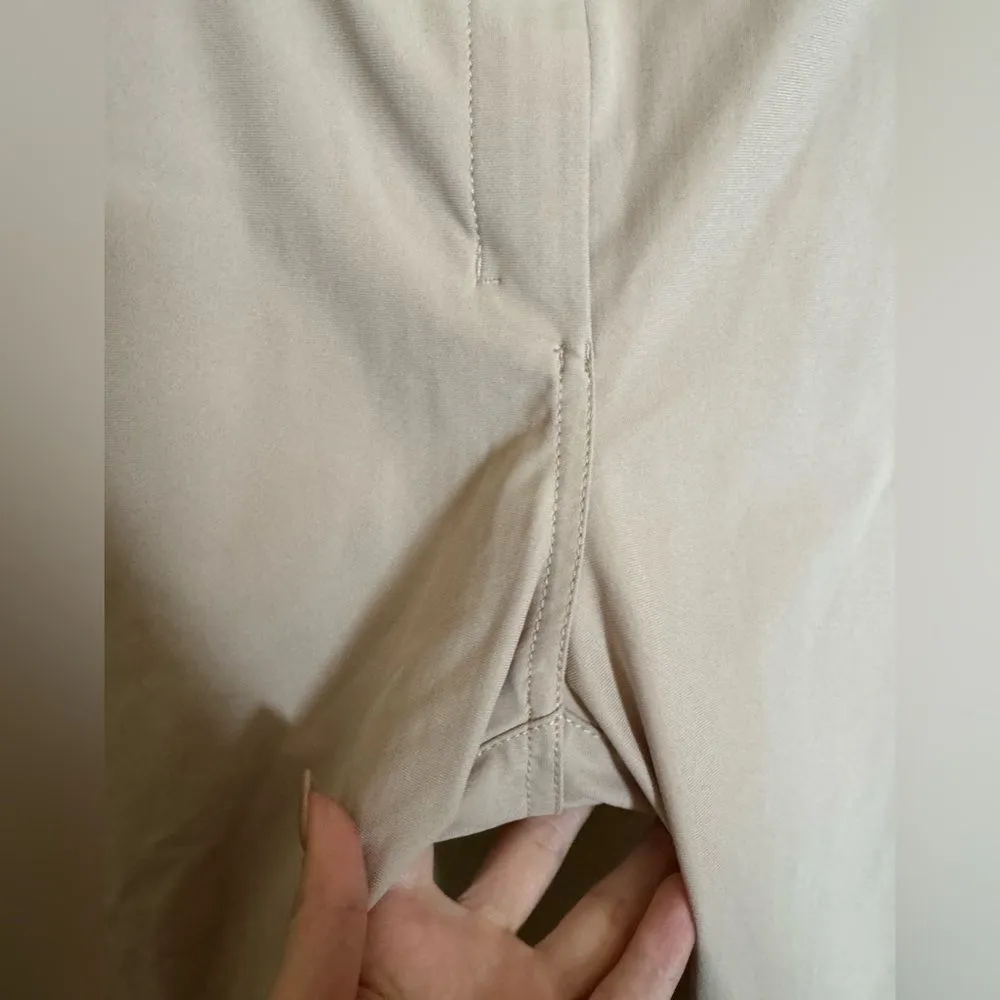 Lululemon City Sleek 5 Pocket 7/8 Pant Sz 10 Warpstreme Stretchy In‎ Trench Tan - Image 4