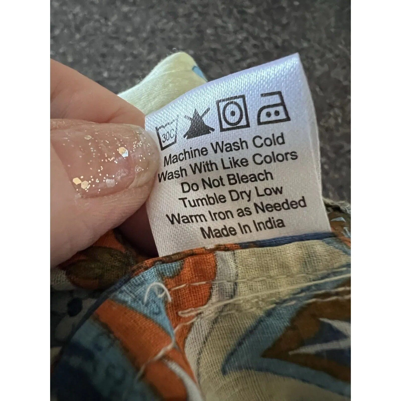 House Of Harlow Paisley Blue Multi Floral Maxi Tie Back Dress Size S - Image 8