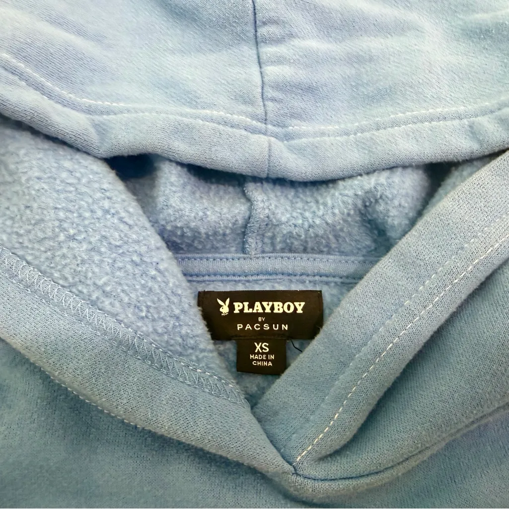 Pacsun Blue Playboy Hoodie - Image 3