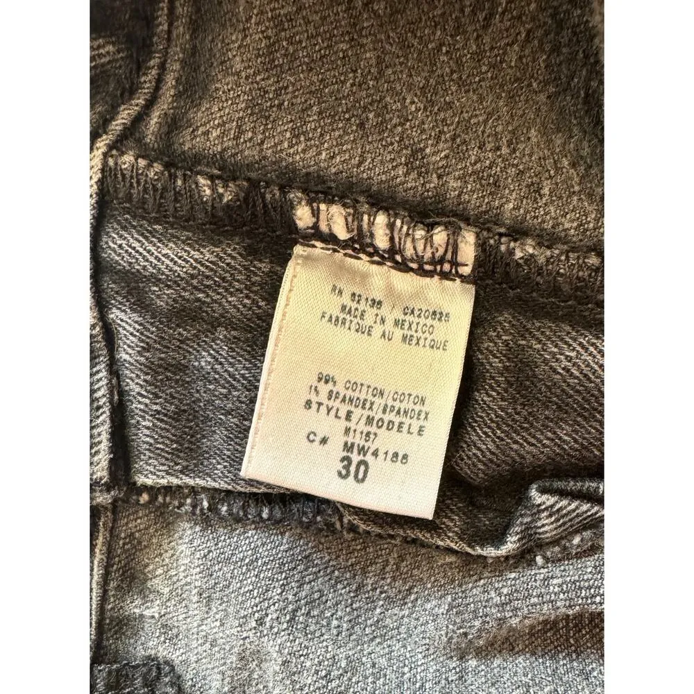 GUESS Vintage Daredevil Bootcut Black Denim Jeans Size 30 (90s y2k retro) - Image 5