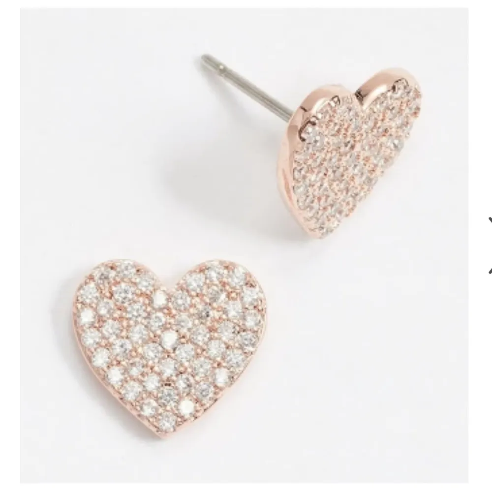 Yours Truly Pave Heart Studs - Image 5