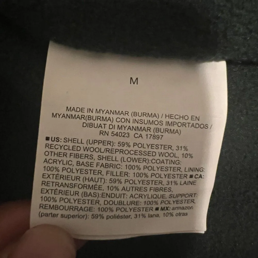 Old Navy Dark Green Puffer Vest Quilted‎ Sleeveless Winter Jacket Medium - Image 4