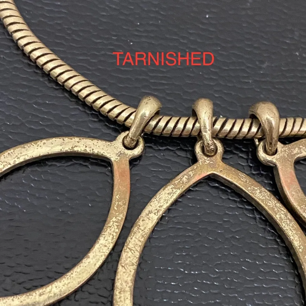 LUCKY BRAND Brass-tone Pave Charm Pendant 25” Long Necklace - Image 15