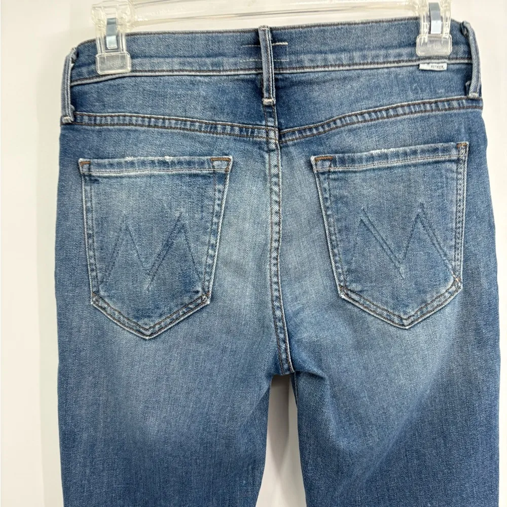 Mother denim the charmer satisfaction blue skinny jeans size 27 - Image 11