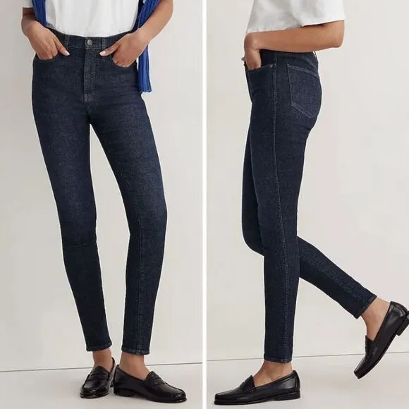 NEW Madewell‎ 10" High-Rise Skinny Jeans in Bensley Wash, 28 - Image 3