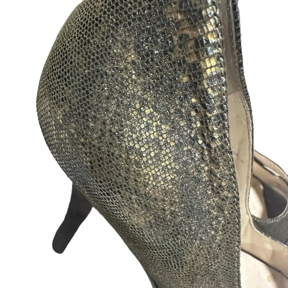 GUESS ISILA  Green Bronze Leather Suede Sexy Stiletto Heel Size 8 W\Box - Image 13