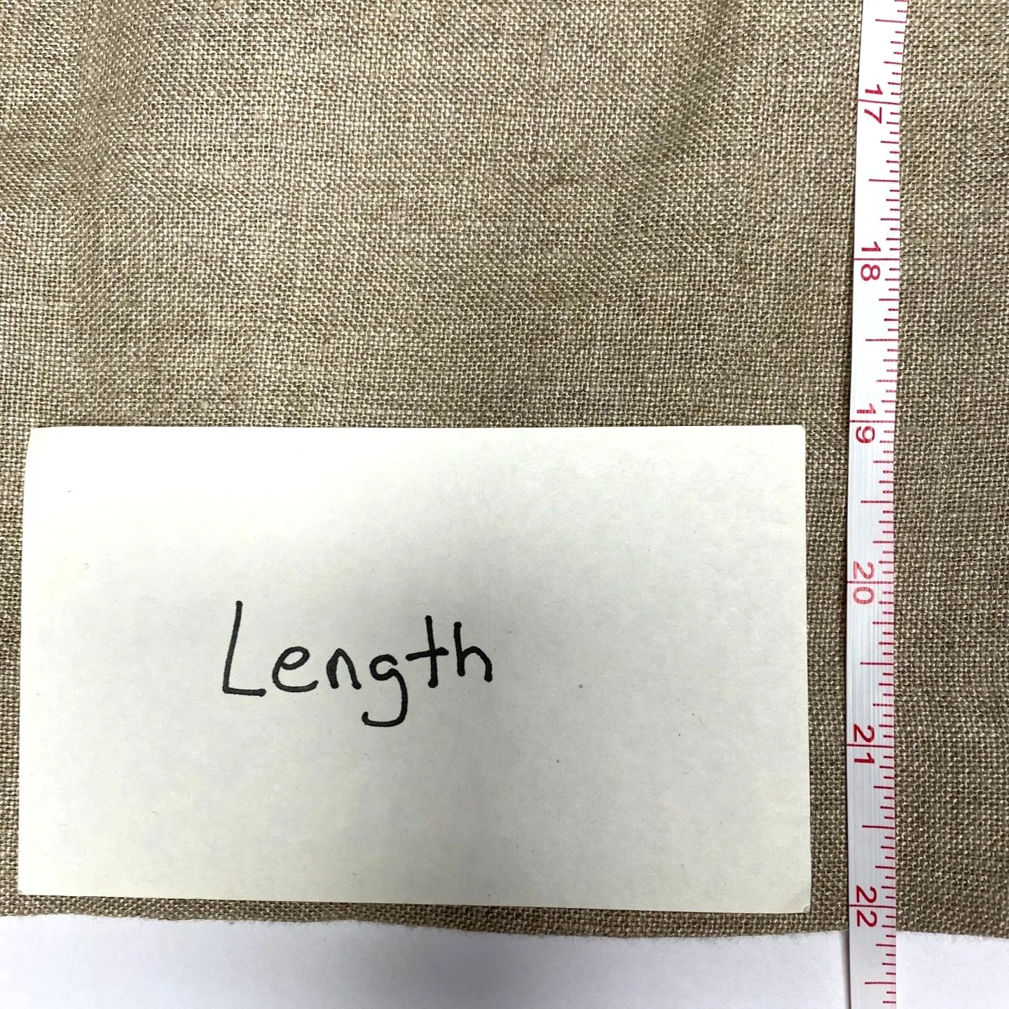 Vintage Style and Co Woman Tan Plus Linen Back Zip Short Length Neutral Skirt 16 - Image 8